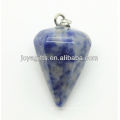 Pendentif en pierres précieuses en forme de cône Side Sodalite 6